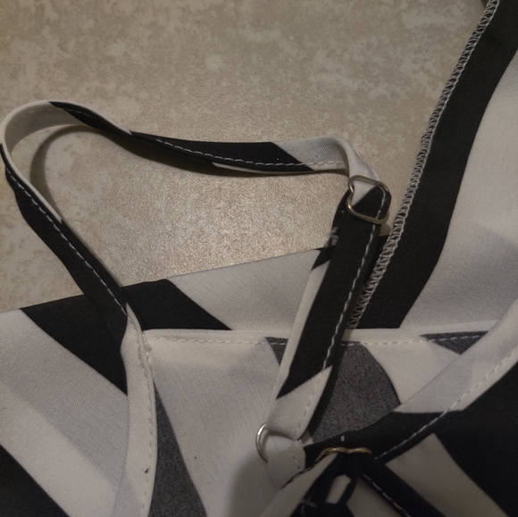NWOT Striped Cami Blouse Strap Top Shirt - Picture 7 of 7